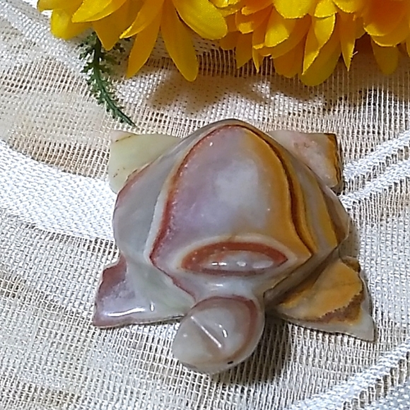 AMAZING ONYX CARVED TURTLE - Picture 4 of 8